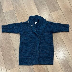 Y2K blue marled sweater